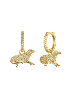 Pendientes Circonita - Perro 2