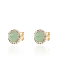 Pendientes Button - Circonita 2