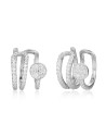 Pendientes Earcuff - Triple - Circonita Blanca