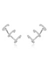 Pendientes Earcuff - Circonita Blanca