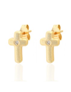 Pendientes Circonita - Cruz 2