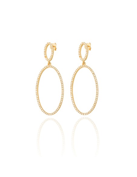 Pendientes Circonita - 20*35mm