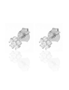 Pendientes Circonita - Flor 4.5 mm 2
