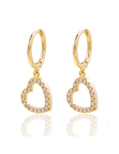 Pendientes Circonita - Corazon 2
