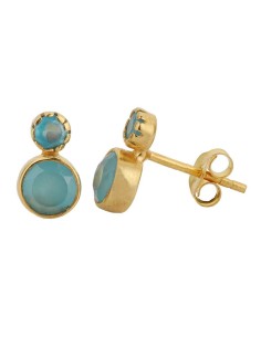 Pendientes Mineral - Boton 5 y 3mm 2