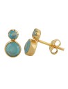 Pendientes Mineral - Boton 5 y 3mm