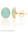 Pendientes Mineral - 9*11mm