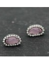 Pendientes Mineral - Oval 8mm