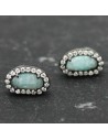 Pendientes Mineral - Oval 8mm