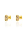 Pendientes Mineral - Oval 8mm