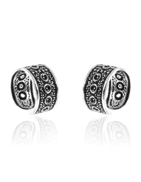 Pendienets Earcuff Puntos Circulos - 9 mm