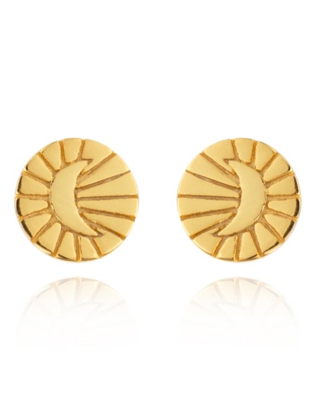 Pendientes Circulo Luna - 5 mm