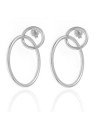 Pendientes 2 Circulos - 63 mm