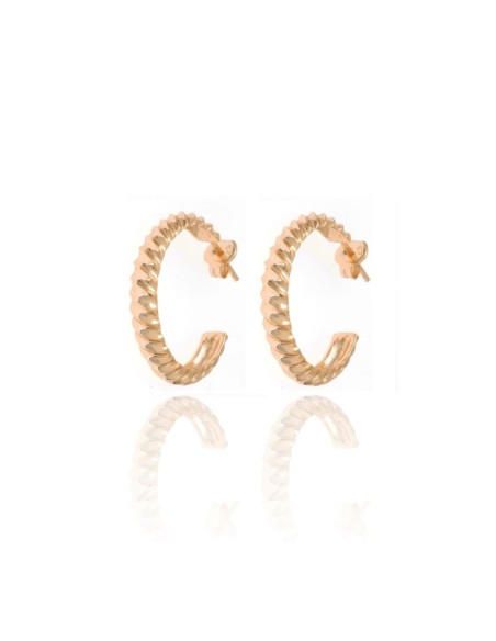 Pendientes Semi Aro Curvas- 15 mm