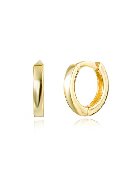 Pendientes Aro - 10mm - Bañado Oro y Plata Rodiada Pendientes Aro - 10mm - Bañado Oro y Plata Rodiada