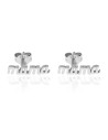 Pendientes Mama - 13*3 mm - Bañado Oro y Plata Rodiada