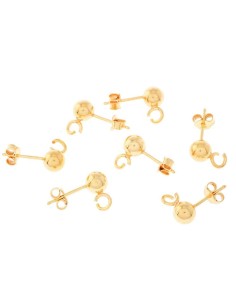 Pendiente Bola con Anilla - 6mm 2