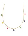 Collar Circonita Multicolor - Circulos - 37+5cm