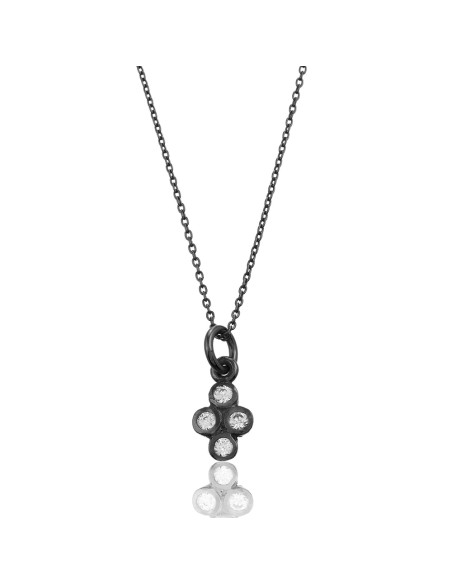 Collar 4 Circonitas - Cruz - 39+5cm Collar 4 Circonitas - Cruz - 39+5cm