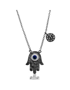 Collar Circonita - Fatima Mano con Ojo 2