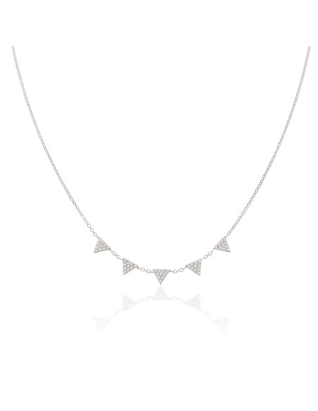 Collar Circonita - Triangulo - 40+3cm