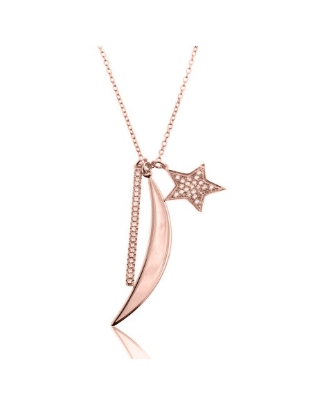 Collar Circonita - Estrella y Luna - 60cm Collar Circonita - Estrella y Luna - 60cm