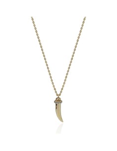 Collar CZ - Colmillo - 40+5cm - Bronce 2