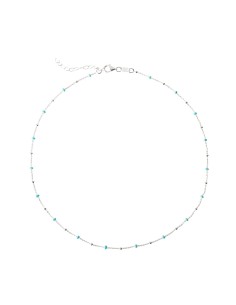 Collar Bolitas - 38+4cm - Enamel - Bañado Oro y Plata y Plata Rodiada 2