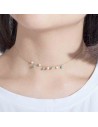 Collar Mineral - Perlas - 30+6cm