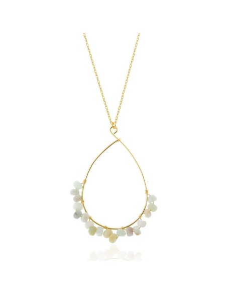 Collar Mineral - Lagrima - 38+2+2cm