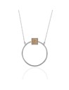 Collar Mineral - Circulo - 38+2+2cm