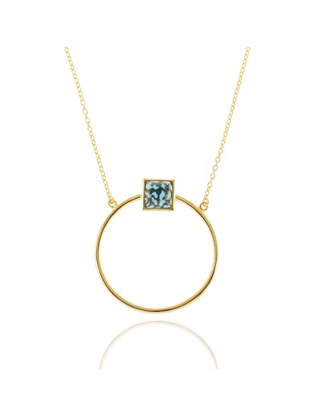 Collar Mineral - Circulo - 38+2+2cm