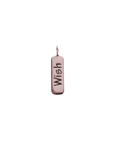 Charm Placa - Wish 16*5mm