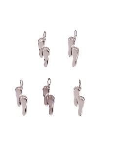 Charm Plata - Pies 13mm 2