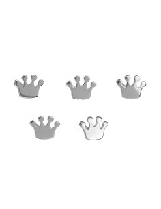 Charm Plata - Corono 10*7mm 2