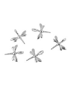 Charm Plata - Libelula 7mm 2