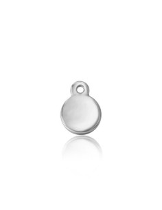 Charm Plata - Chapa 6mm - Bañada Oro y Plata Rodida 2