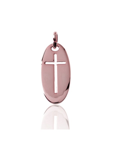 Colgante - Chapa Cruz - 10*20mm