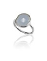 Anillo Mineral - 14*12 mm - Plata Rodiada - 16 - Rubi