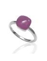 Anillo Mineral - Plata Rodiada - 16 - Rubi