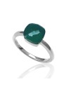 Anillo Mineral - Plata Rodiada - 16 - Rubi