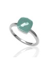 Anillo Mineral - Plata Rodiada - 16 - Rubi