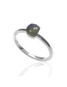 Anillo Mineral - Plata Rodiada - 16 - Rubi