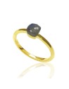 Anillo Mineral - Plata Rodiada - 16 - Rubi