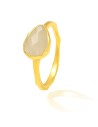 Anillo Mineral - Plata Chapado Oro