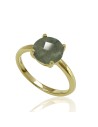 Anillo Mineral - Plata Chapado Oro y Plata Rodiada