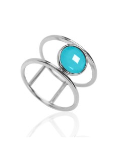 Anillo Mineral - Plata Rodiada y Plata Chapado Oro 2