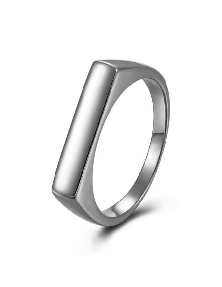 Anillo Plata - Placa