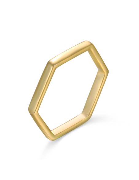 Anillo Plata - Hexágono