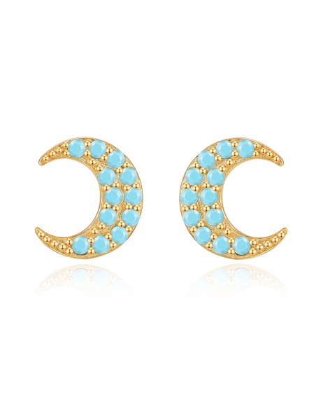 Pendientes Circonita - Luna